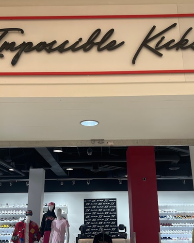 An inside image of Impossible Kicks store