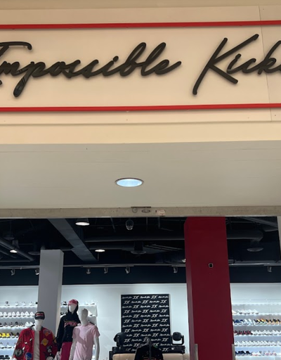 An inside image of Impossible Kicks store