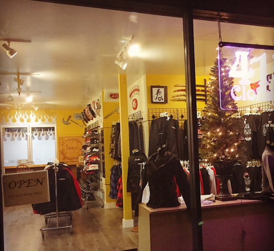 An inside image of 415 Clothing store