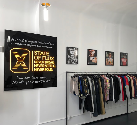 An inside image of State of Flux store