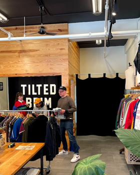 An inside image of Tilted Brim store