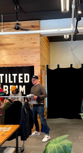 An inside image of Tilted Brim store