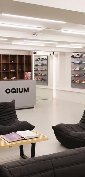 An inside image of OQIUM Amsterdam store