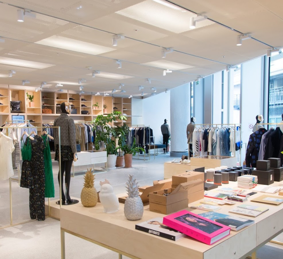 An inside image of L'Exception store