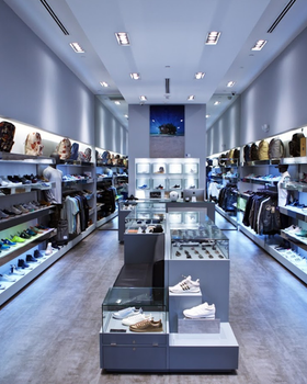An inside image of Addict store