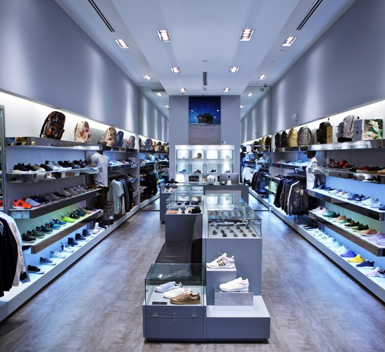 An inside image of Addict store