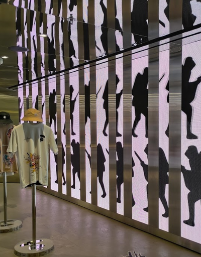 An inside image of Aape BY A BATHING APE store