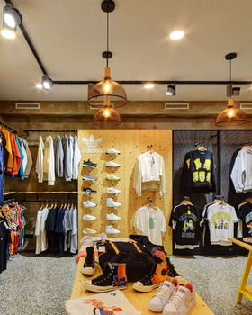 An inside image of The Streets store