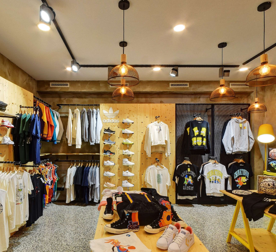 An inside image of The Streets store