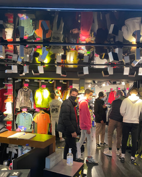 An inside image of Painkiller.Madrid store