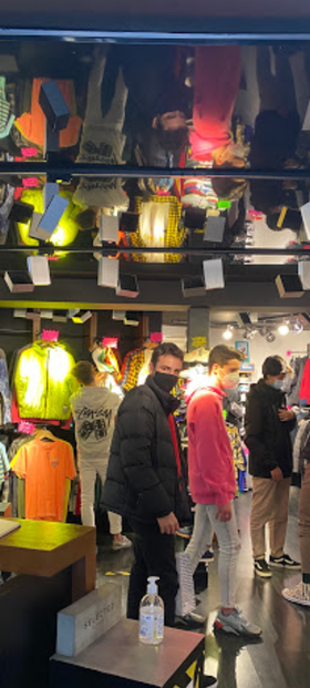 An inside image of Painkiller.Madrid store