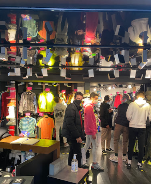 An inside image of Painkiller.Madrid store