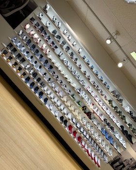 An inside image of Impossible Kicks Las Vegas store