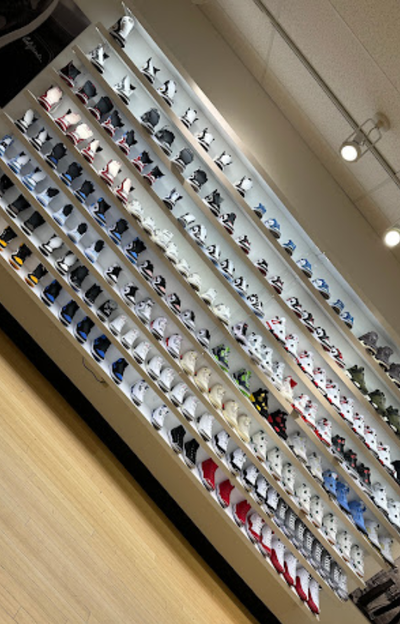 An inside image of Impossible Kicks Las Vegas store