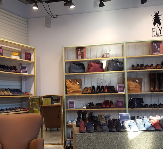 An inside image of Fly London store