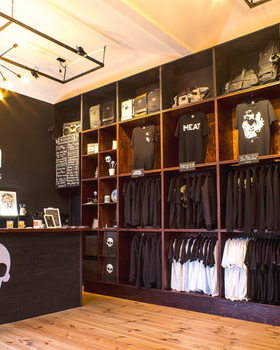 An inside image of Never Enough & The Dudes Prague store