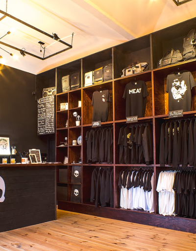 An inside image of Never Enough & The Dudes Prague store