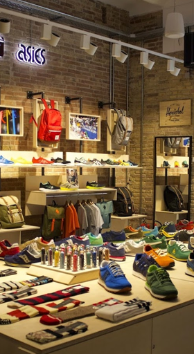 An inside image of Alpaso sneakers store