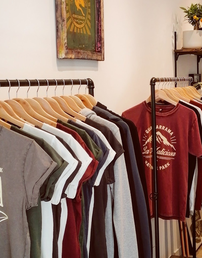 An inside image of ROPEGUN Mountains Streetwear store