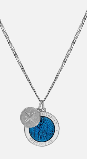 An image of Miansai saint christopher surf necklace