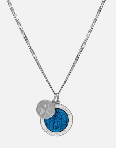 An image of Miansai saint christopher surf necklace