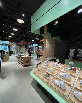 An inside image of Solebox store