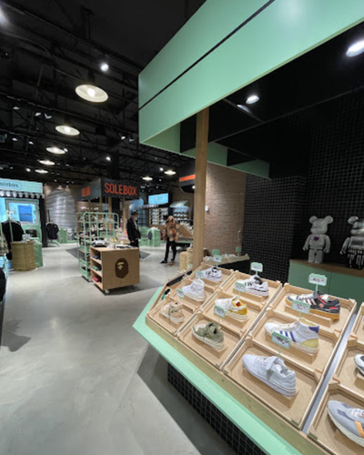 An inside image of Solebox store