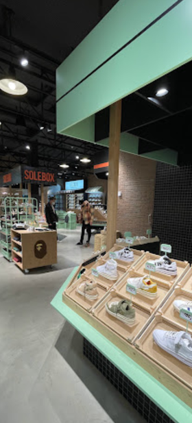 An inside image of Solebox store