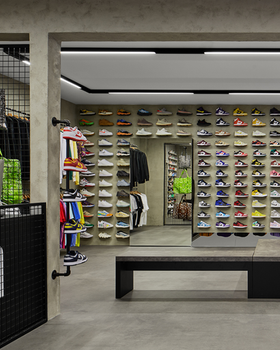 An inside image of Section Prague store
