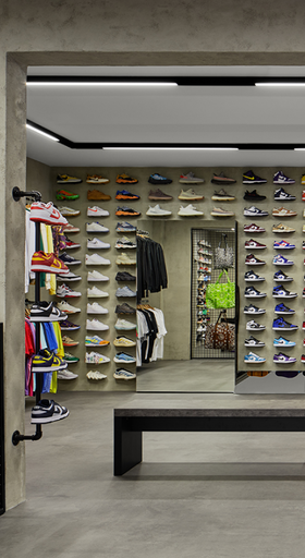 An inside image of Section Prague store