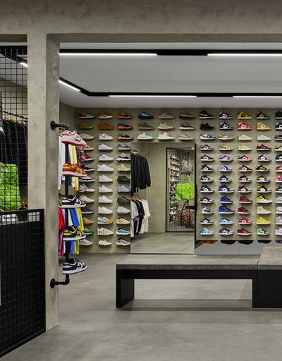 An inside image of Section Prague store