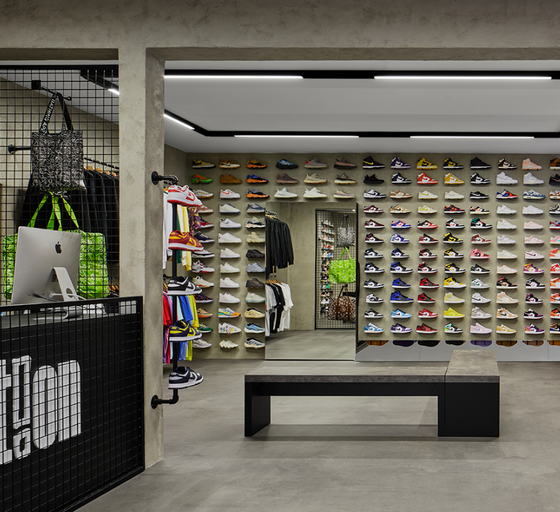 An inside image of Section Prague store