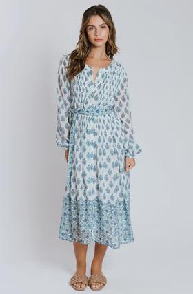 A woman wearing Raga mahi l/s midi dress