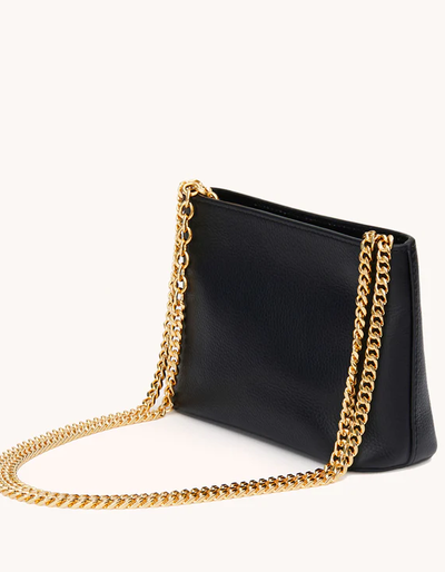 An image of Senreve black mini atlas pochette bag