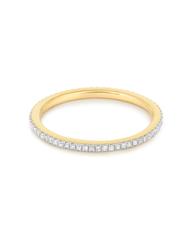 An image of Stone & Strand white diamond pave eternity band