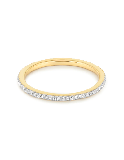 An image of Stone & Strand white diamond pave eternity band