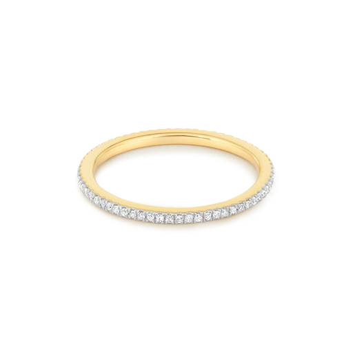 An image of Stone & Strand white diamond pave eternity band