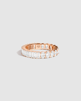 An image of AUrate two-in-one lab grown diamond eternity ring