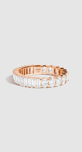 An image of AUrate two-in-one lab grown diamond eternity ring