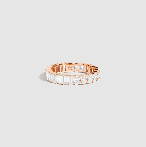 An image of AUrate two-in-one lab grown diamond eternity ring