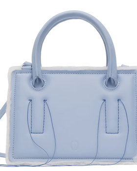 An image of Dentro blue mini otto bag