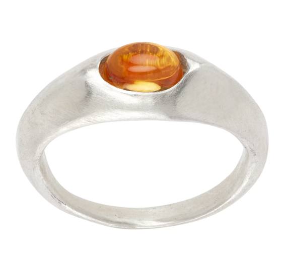 An image of DUNTON ELLERKAMP silver ellipse ring