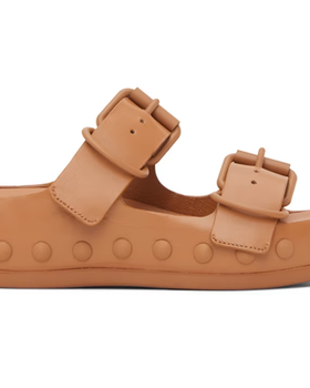 An image of ECCO.kollektive tan natacha ramsay-levi edition studded two sandals