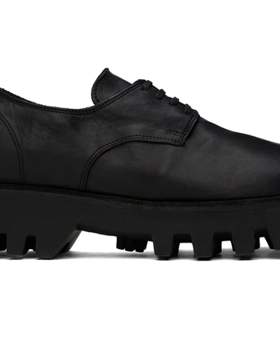 An image of Guidi black zoomorphic derbys