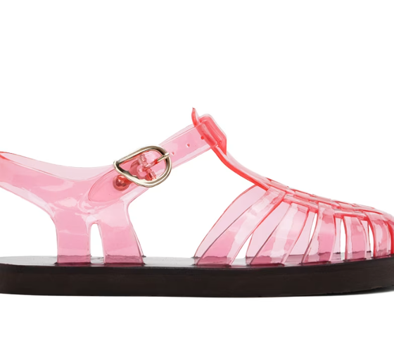 An image of ANCIENT GREEK SANDALS pink homeria jelly sandals