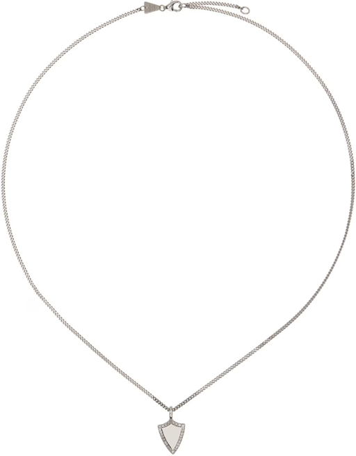 An image of ADINA REYTER silver shield necklace