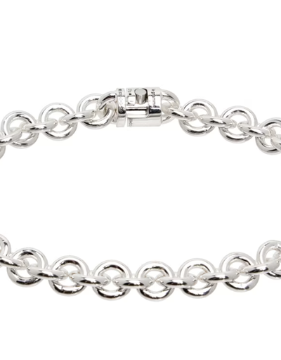 An image of Le Gramme silver 'le 21g' entrelacs bracelet