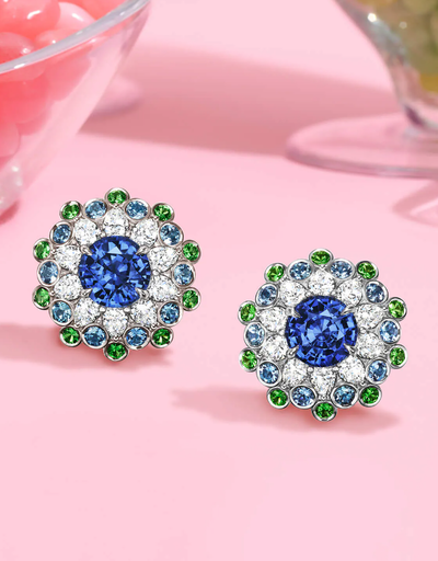 An image of Harry Winston candy pink sapphire earrings