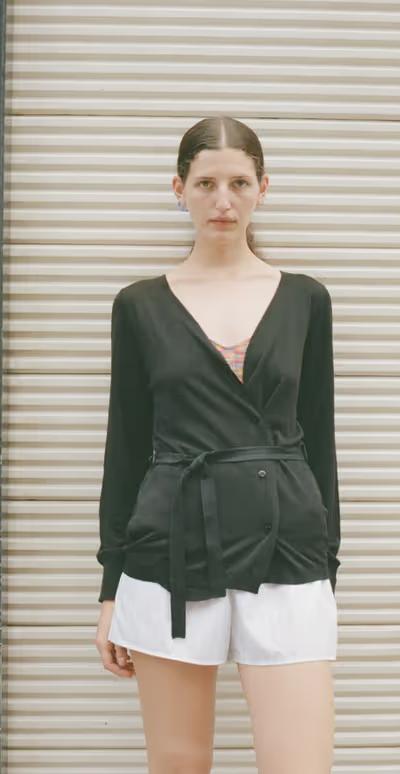 A woman wearing Maryam Nassir Zadeh maryam nassir zadeh ss24