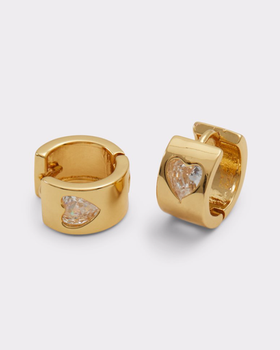 An image of Aldo harthoop hoop earrings